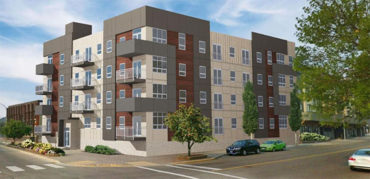 inage of the Quebec Street Apartments in Prince George BC.