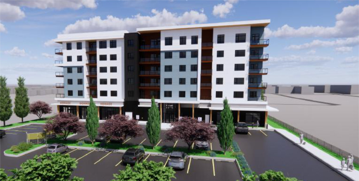 image of the proposed construction project in Salmon Arm